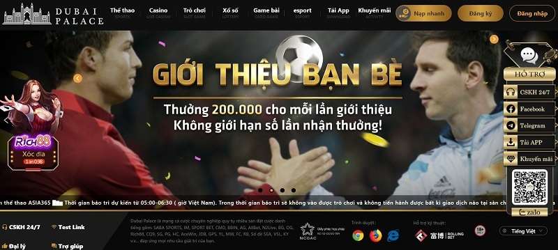Dubai Palace - Sân chơi giải trí đậm chất hoàng gia 2023