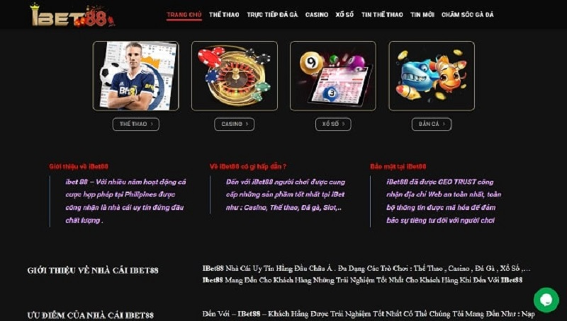 IBet88 – Sàn cá cược đỉnh cao hàng đầu thế giới