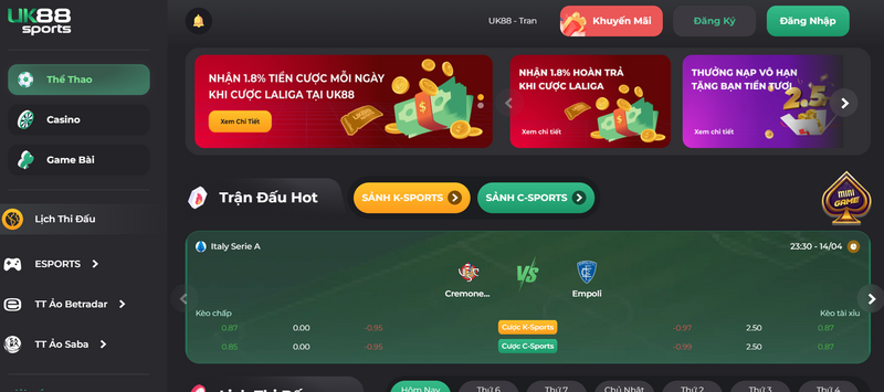 UK88 - Thiên đường đỏ đen đẳng cấp rạng danh năm châu