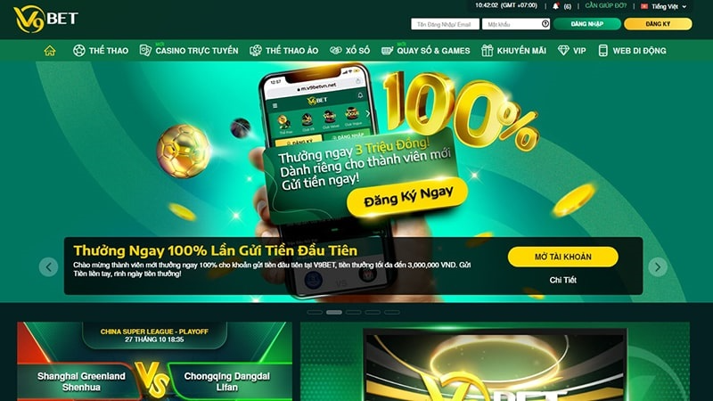 V9Bet - Thương hiệu nhà cái lý tưởng cho dân cá cược online